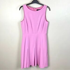 J. Crew Lilac 365 Pleated Dress Sleeveless Scoop Neck
